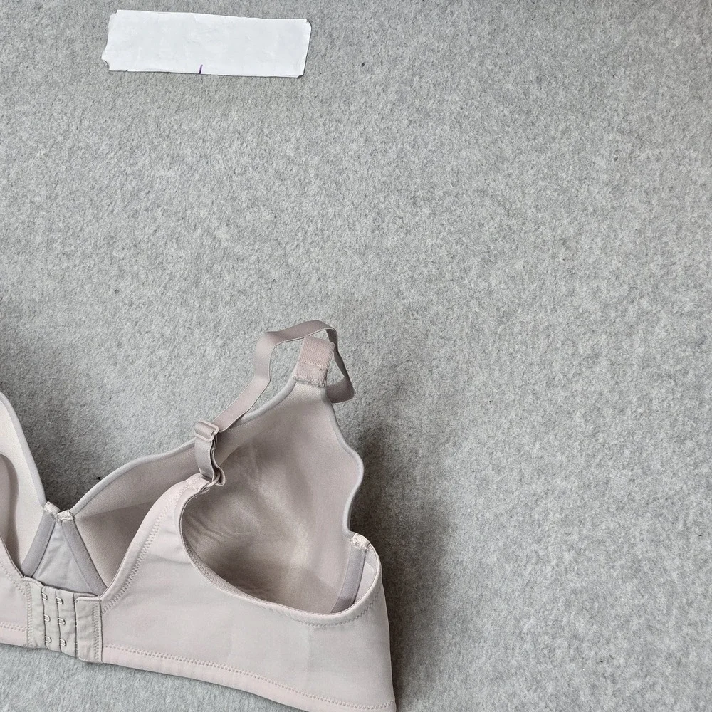 Vanity Fair Women Bra 44D Beige 76528 Radiant Underwired Lace Knit Strap